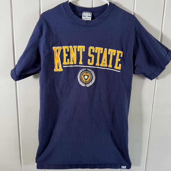 Gear For Sports Other - Kent State Vintage T Shirt Navy Graphic College Oversized Large